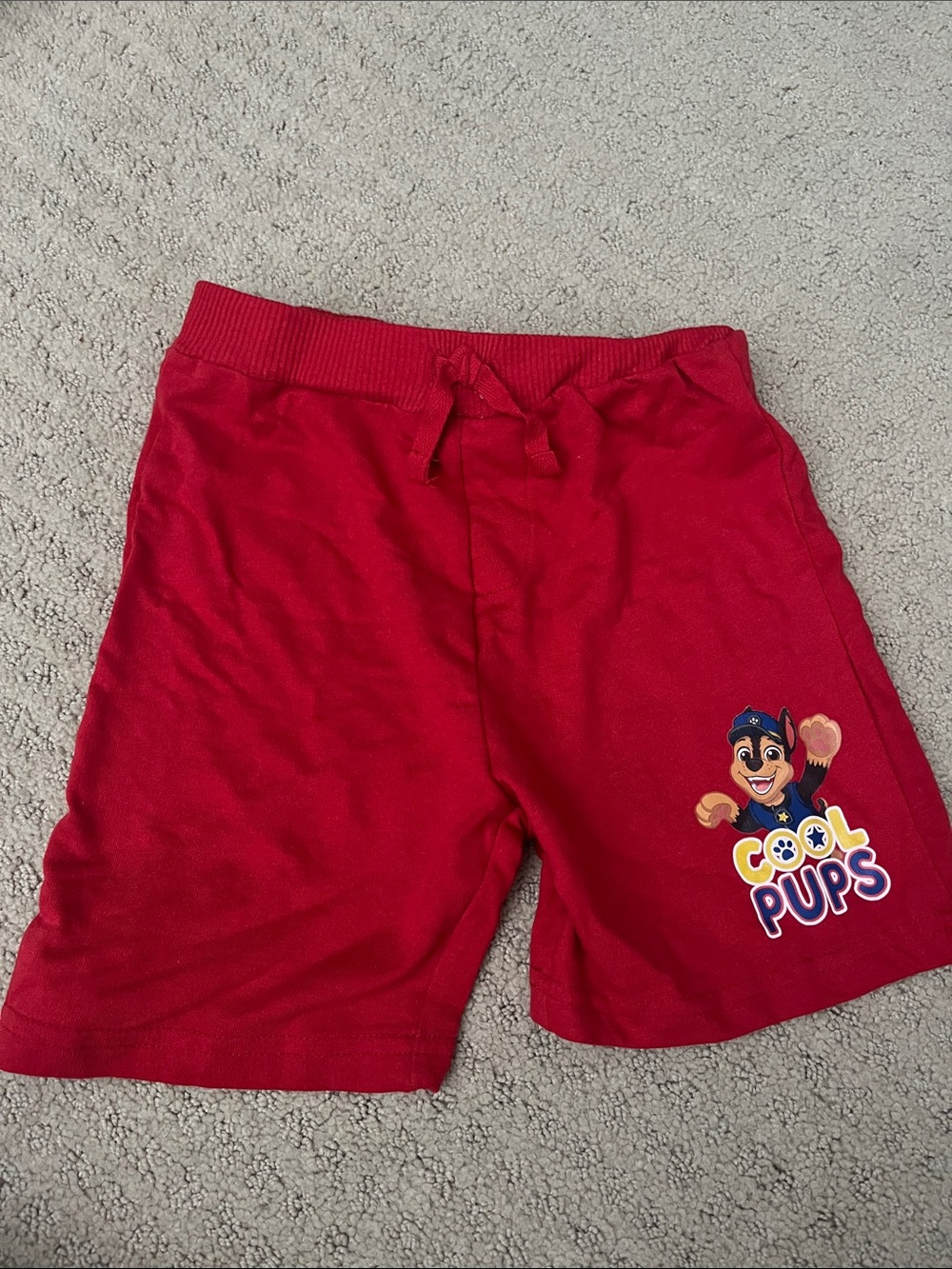 Nickelodeon Red paw patrol ‘Cool Pups' Knit Shorts size 4T